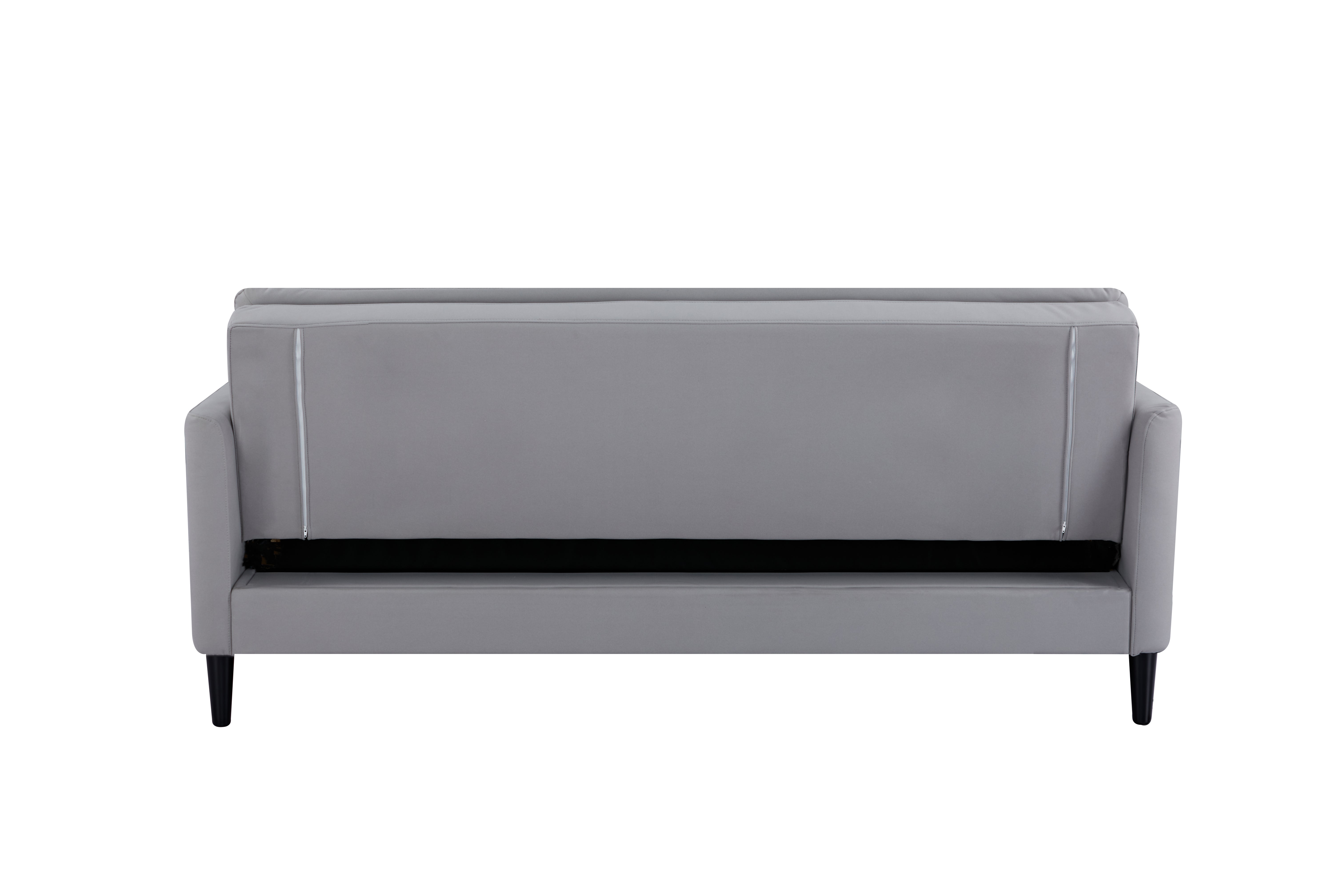 Sofá Cama Rouss Microfibra Plata