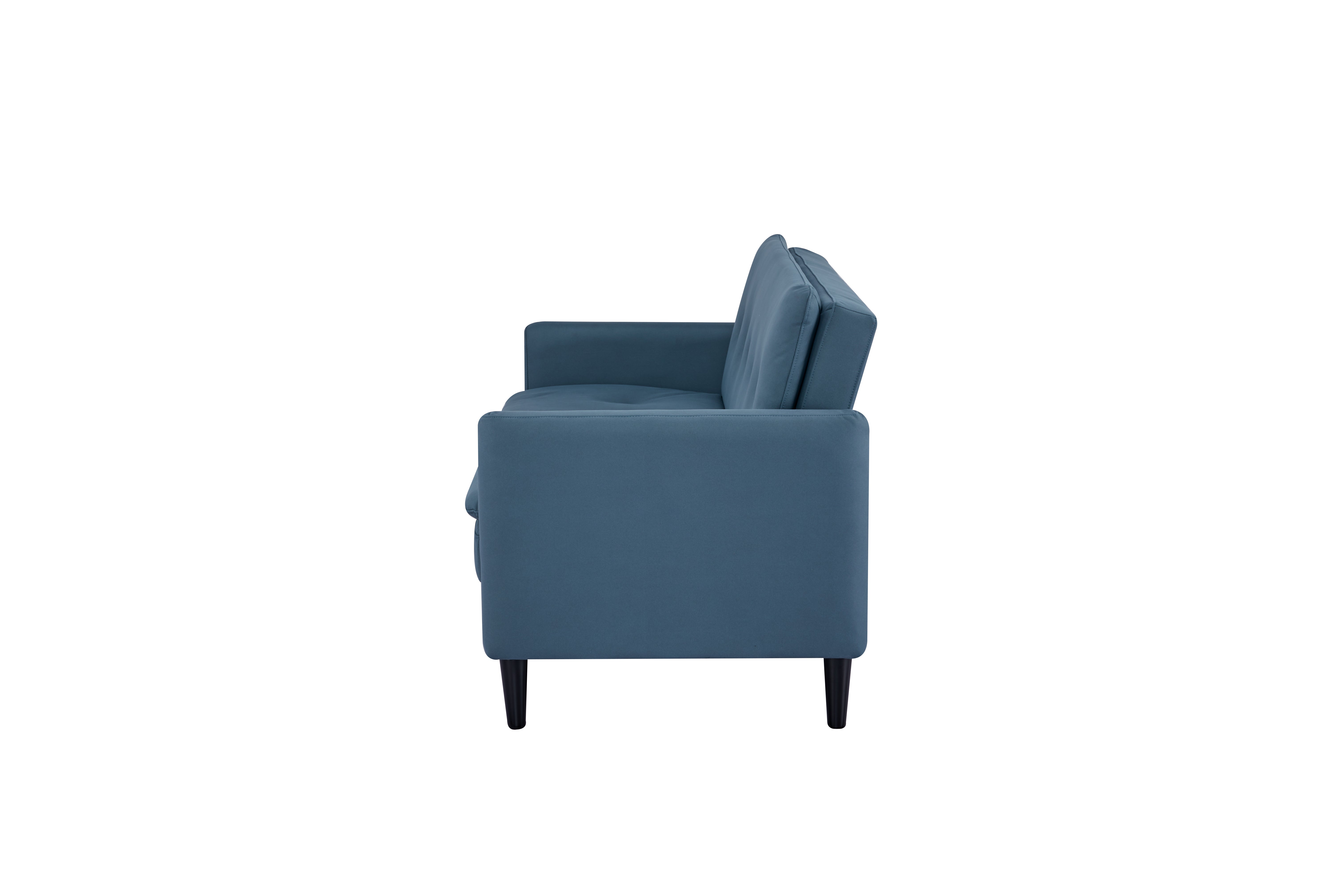 Sofá Cama Rouss Microfibra Azul