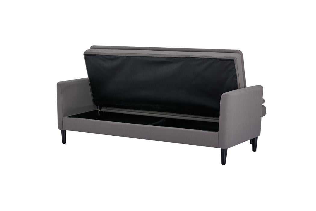 Sofá Cama Rouss Microfibra Gris