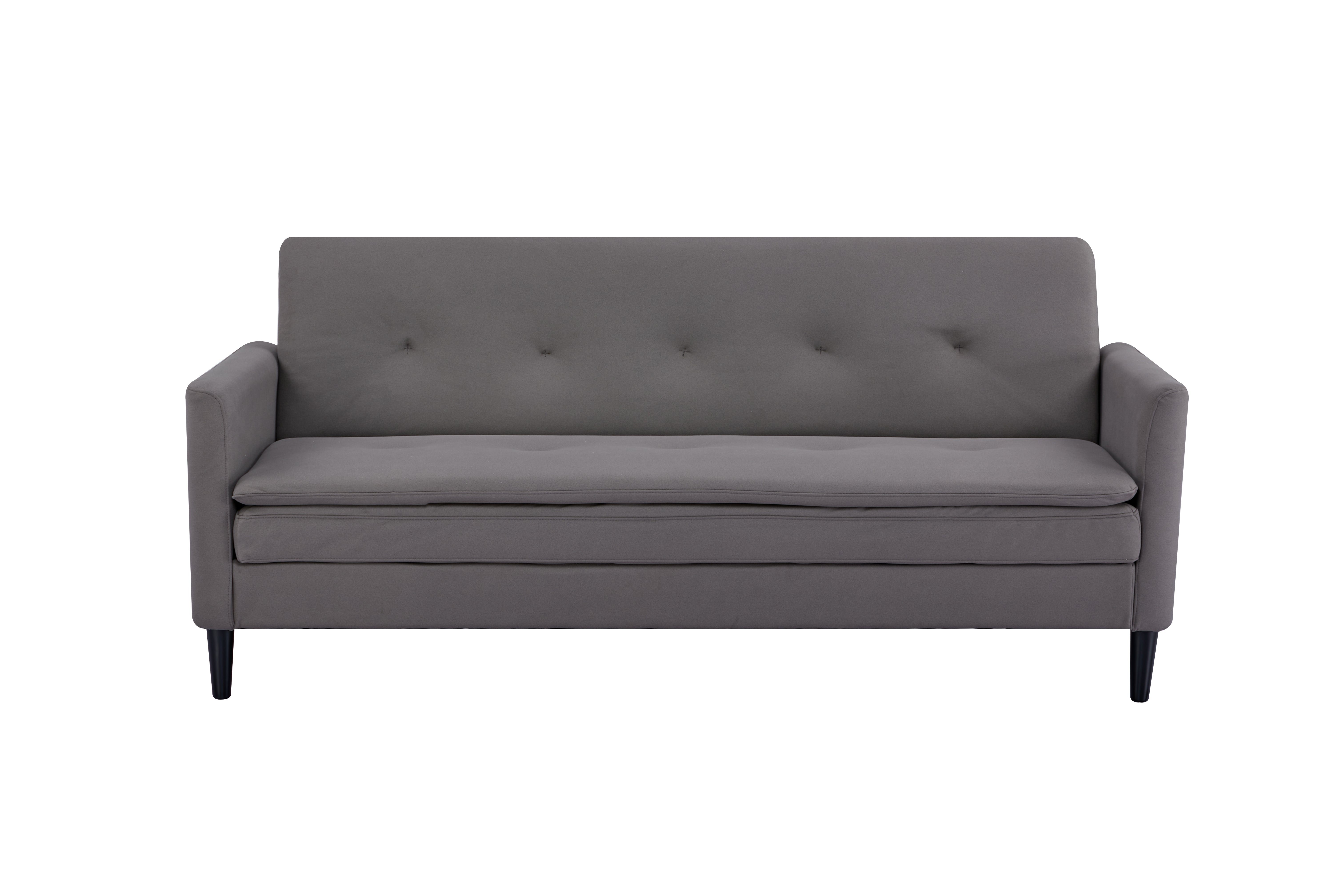Sofá Cama Rouss Microfibra Gris