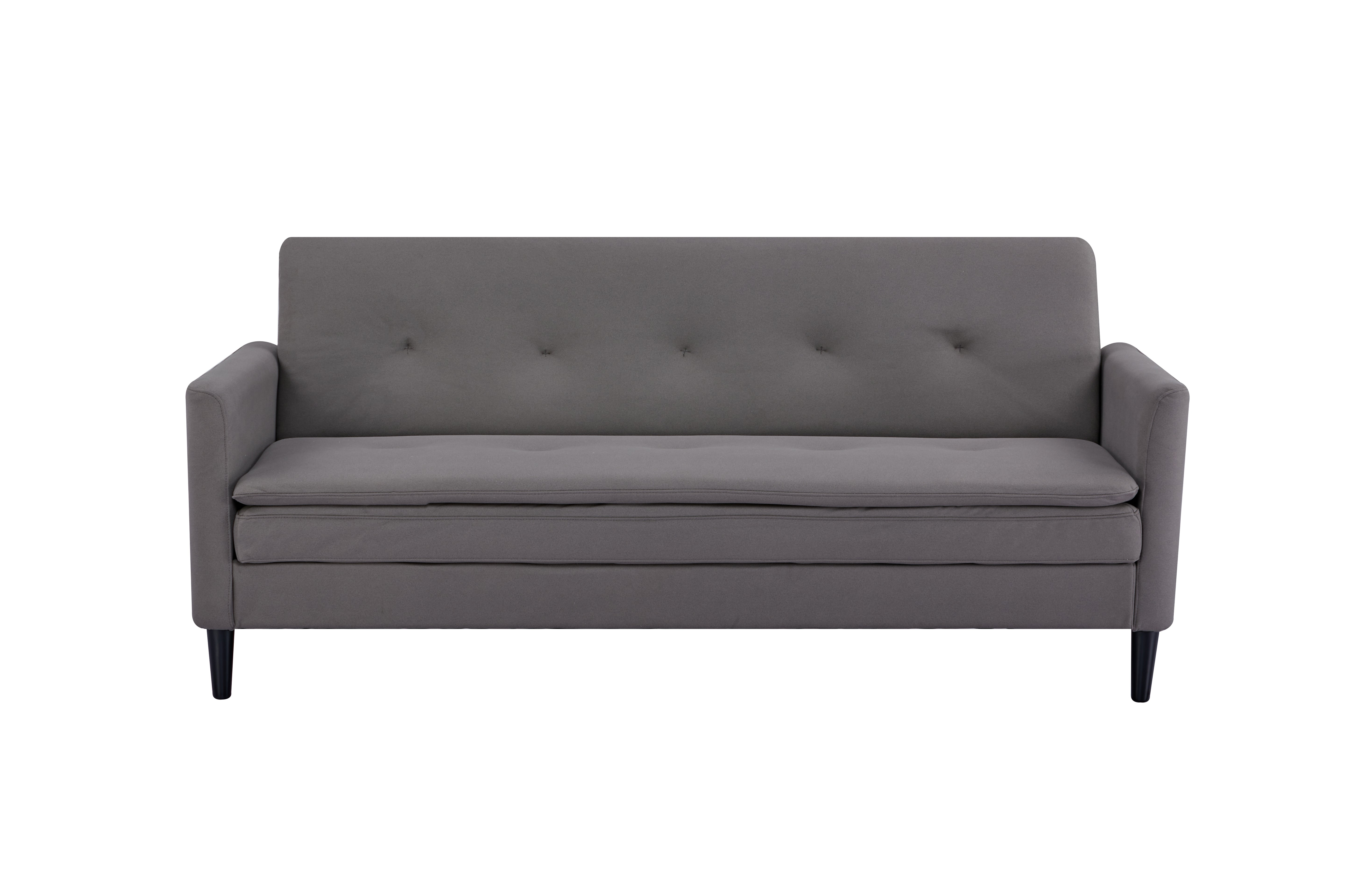 Sofá Cama Rouss Microfibra Gris
