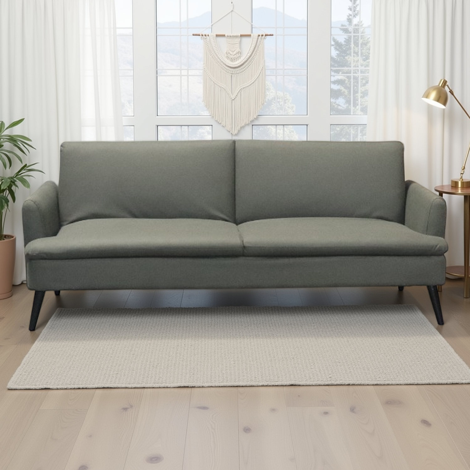 Sofá Cama Rio Microfibra Verde