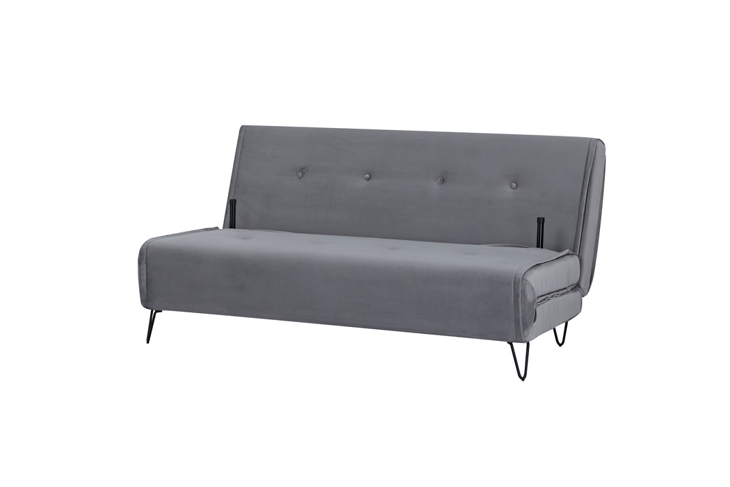 Sofá Cama Pier Microfibra Gris