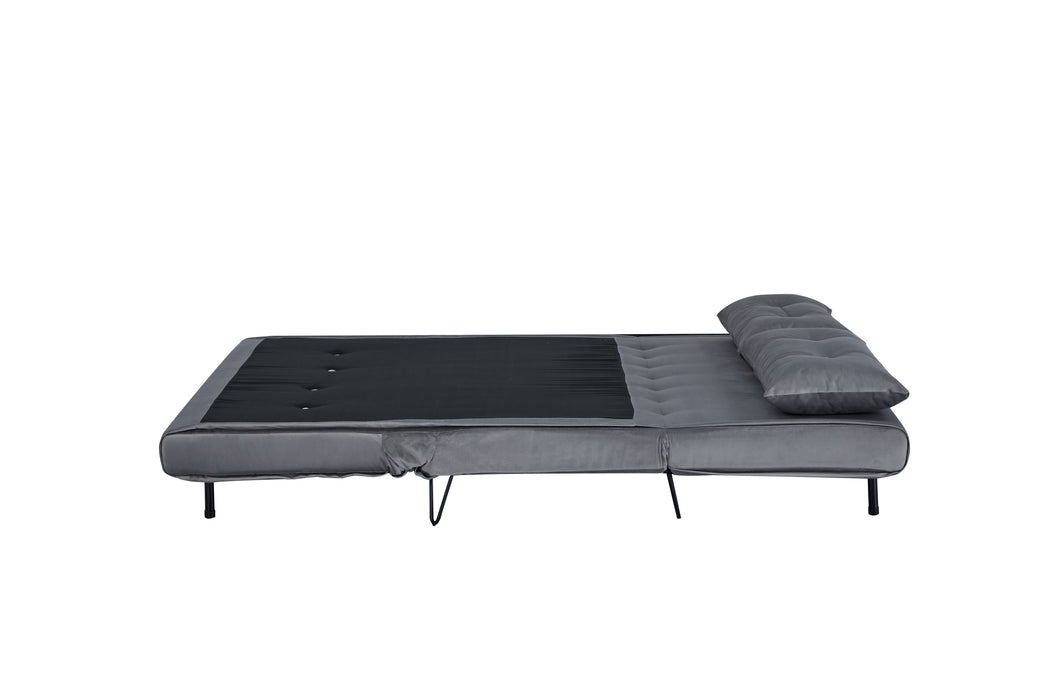Sofá Cama Pier Microfibra Gris