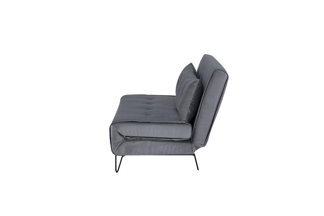 Sofá Cama Pier Microfibra Gris