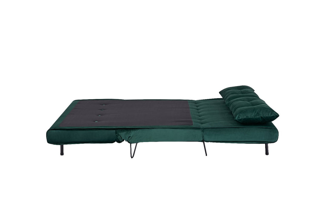 Sofá Cama Pier Microfibra Verde