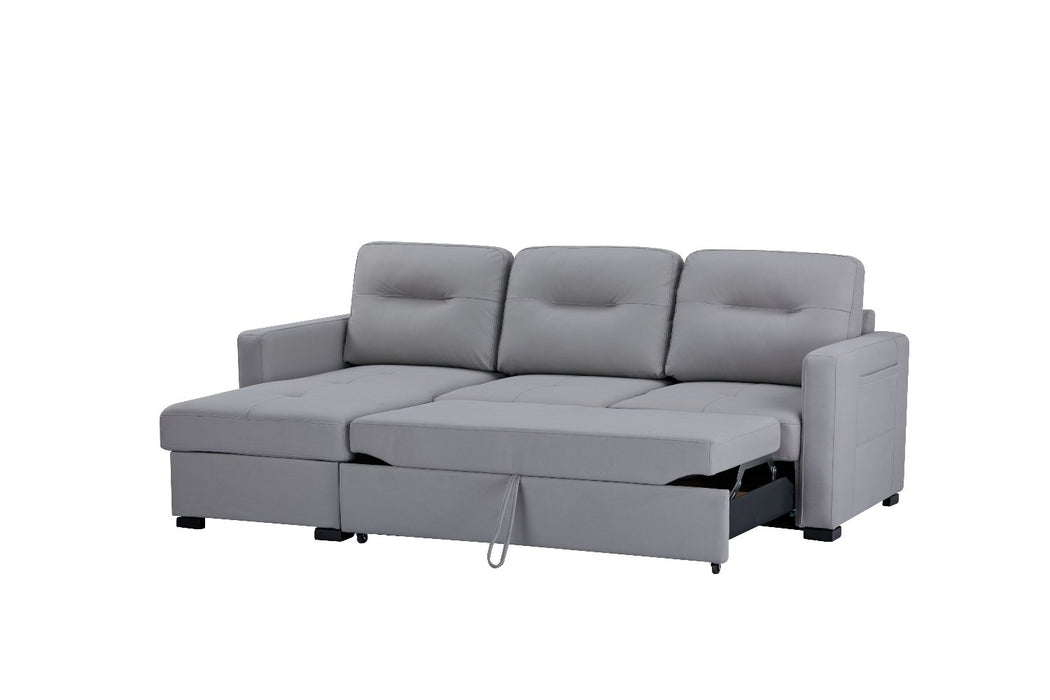 Sofá Cama Pantry Microfibra Plata