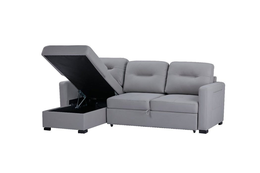 Sofá Cama Pantry Microfibra Plata