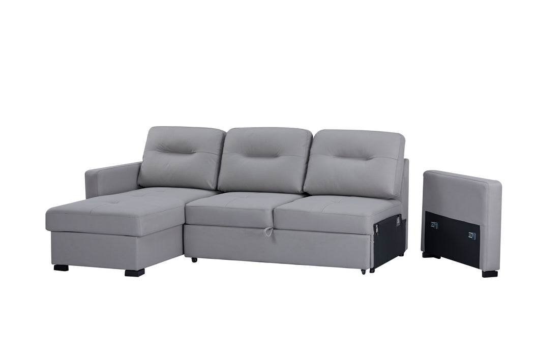 Sofá Cama Pantry Microfibra Plata