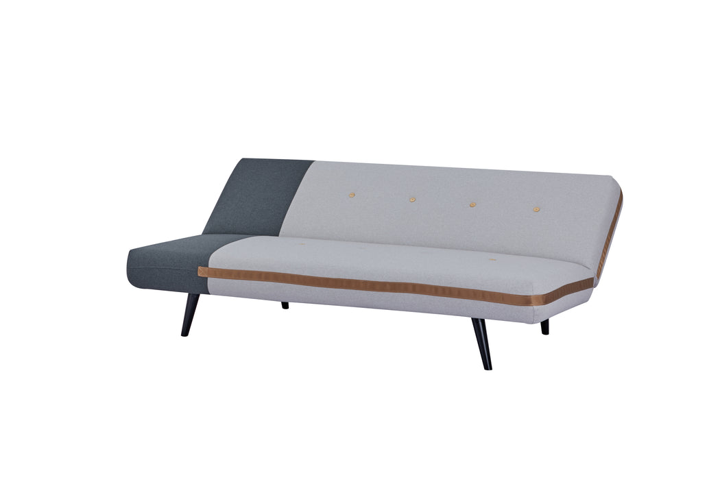 Sofá Cama Naomi Microfibra Plata, Plomo