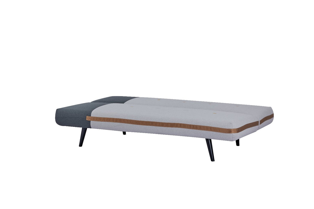 Sofá Cama Naomi Microfibra Plata, Plomo