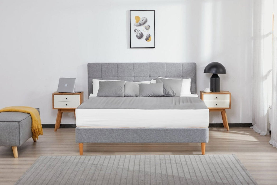 Cama Queen Nala Microfibra Plata