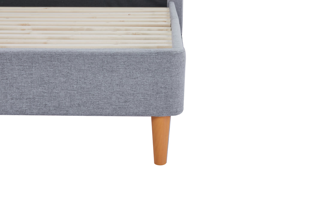 Cama Queen Nala Microfibra Plata