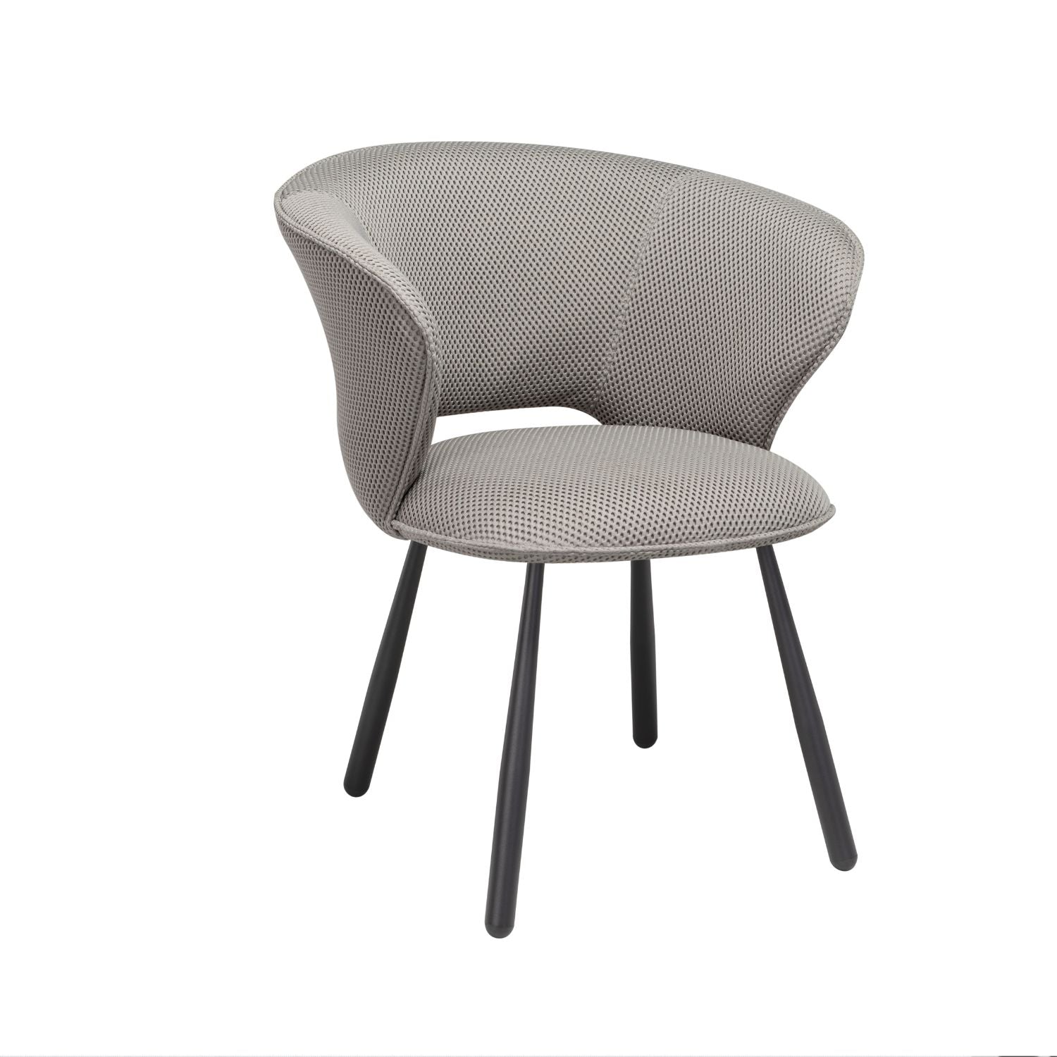 Silla de Comedor Salome Microfibra Gris Claro