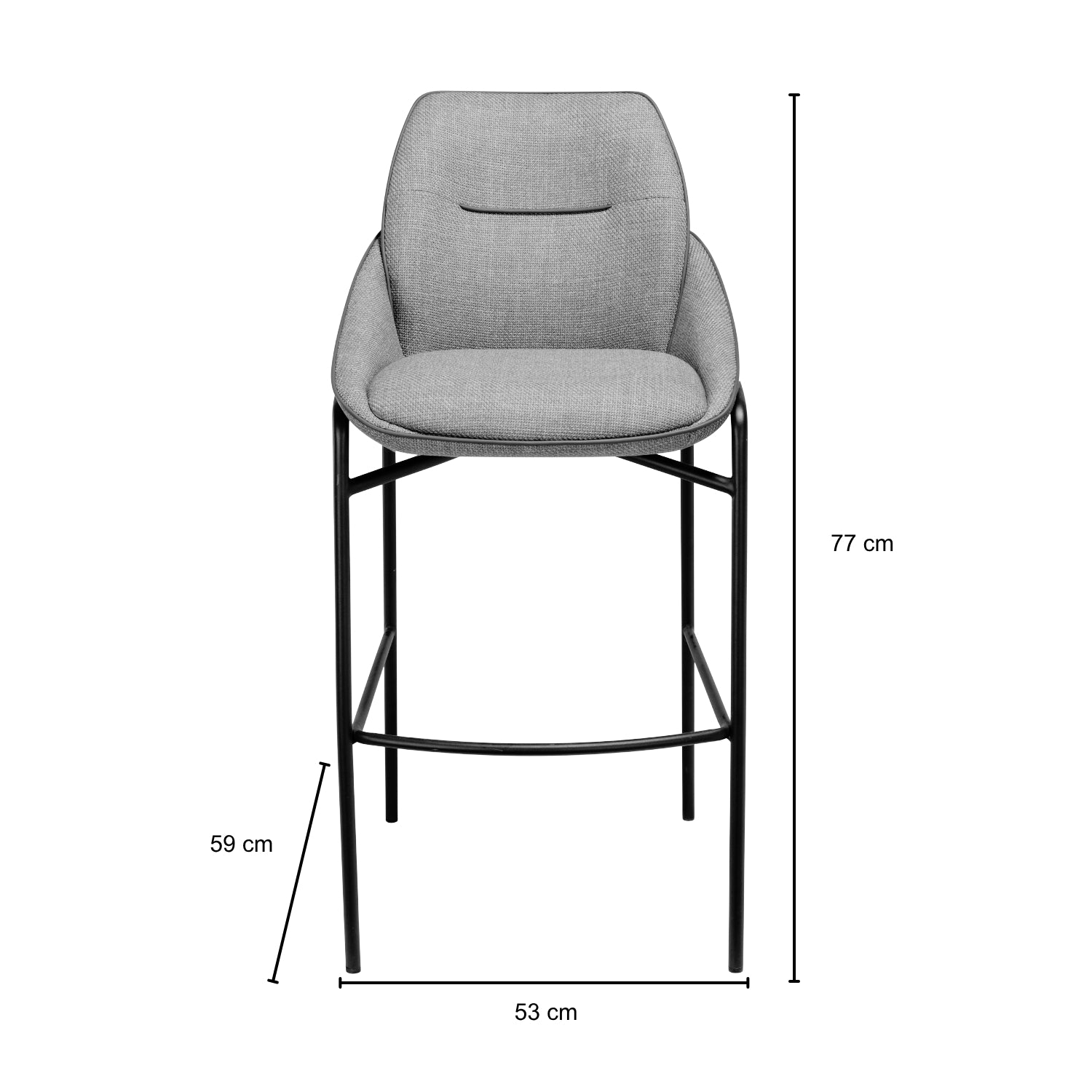 Silla Bar Samba Gris