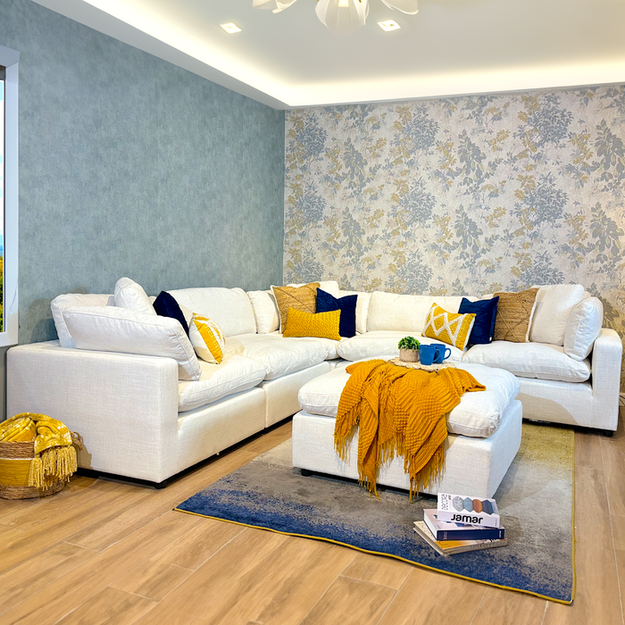 Sala Rinconera Romby Lino Beige