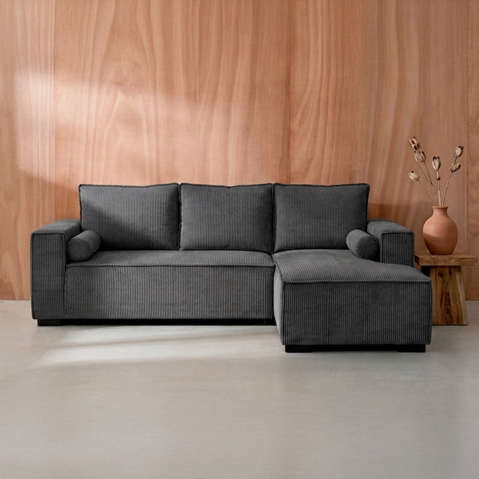 Sala Cama Jade Velvet Gris Oscuro