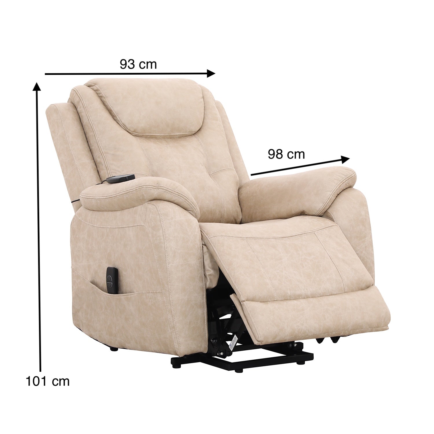 Silla Reclinable Eléctrica Azon Beige