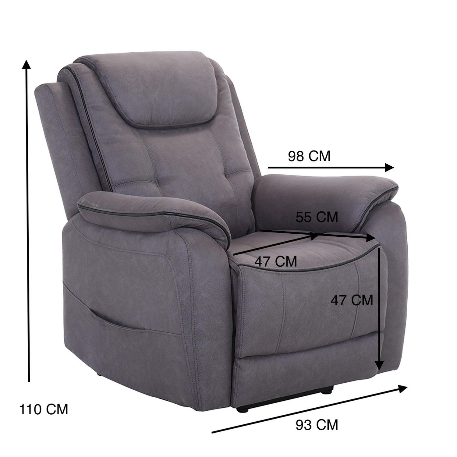 Silla Reclinable Azon Gris