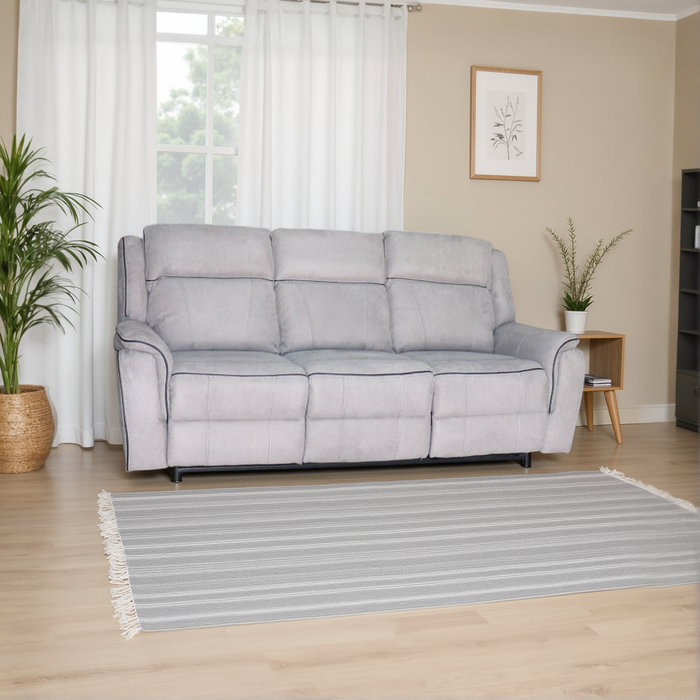 Sofá 3 Puestos Electrico Berry Gris