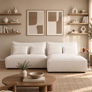 Sala Rinconera Bob Velvet Crema