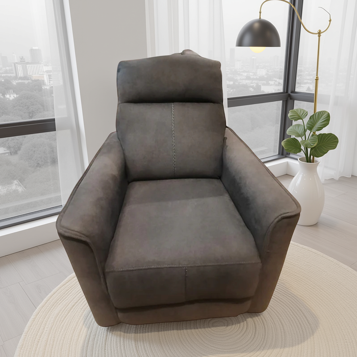 Silla Reclinable, Mecedora Banquo Gris Giratoria