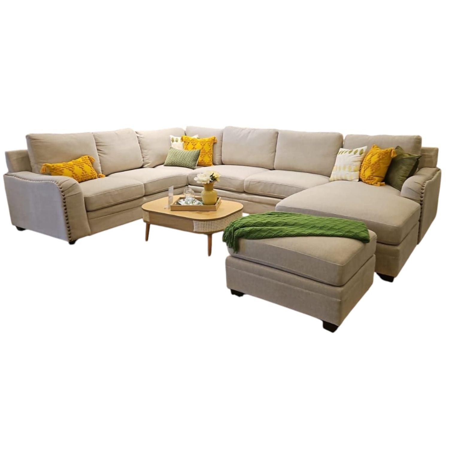 Sala Rinconera Biton Chenille Beige