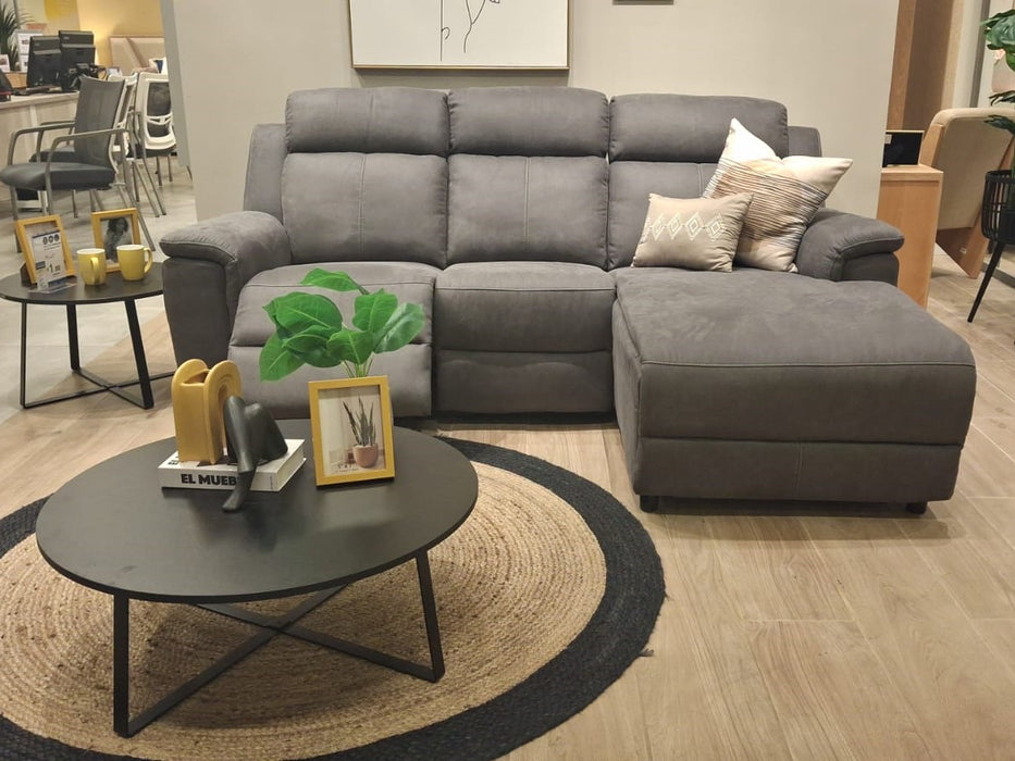 Sala Rinconera Eco Microfibra Gris