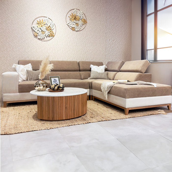 Sala Rinconera Lee Café, Beige Natural