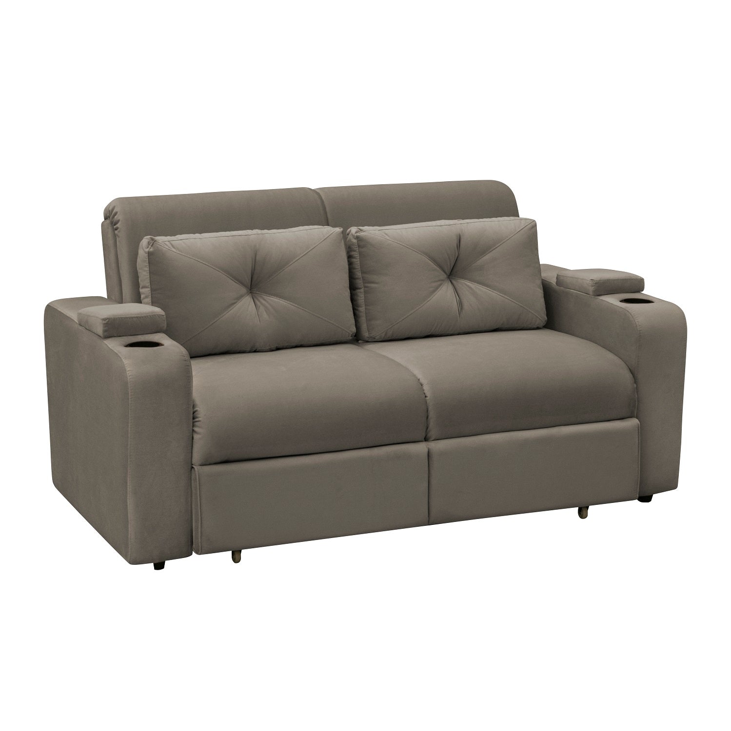 Sofá Cama Boston Velvet London Taupe