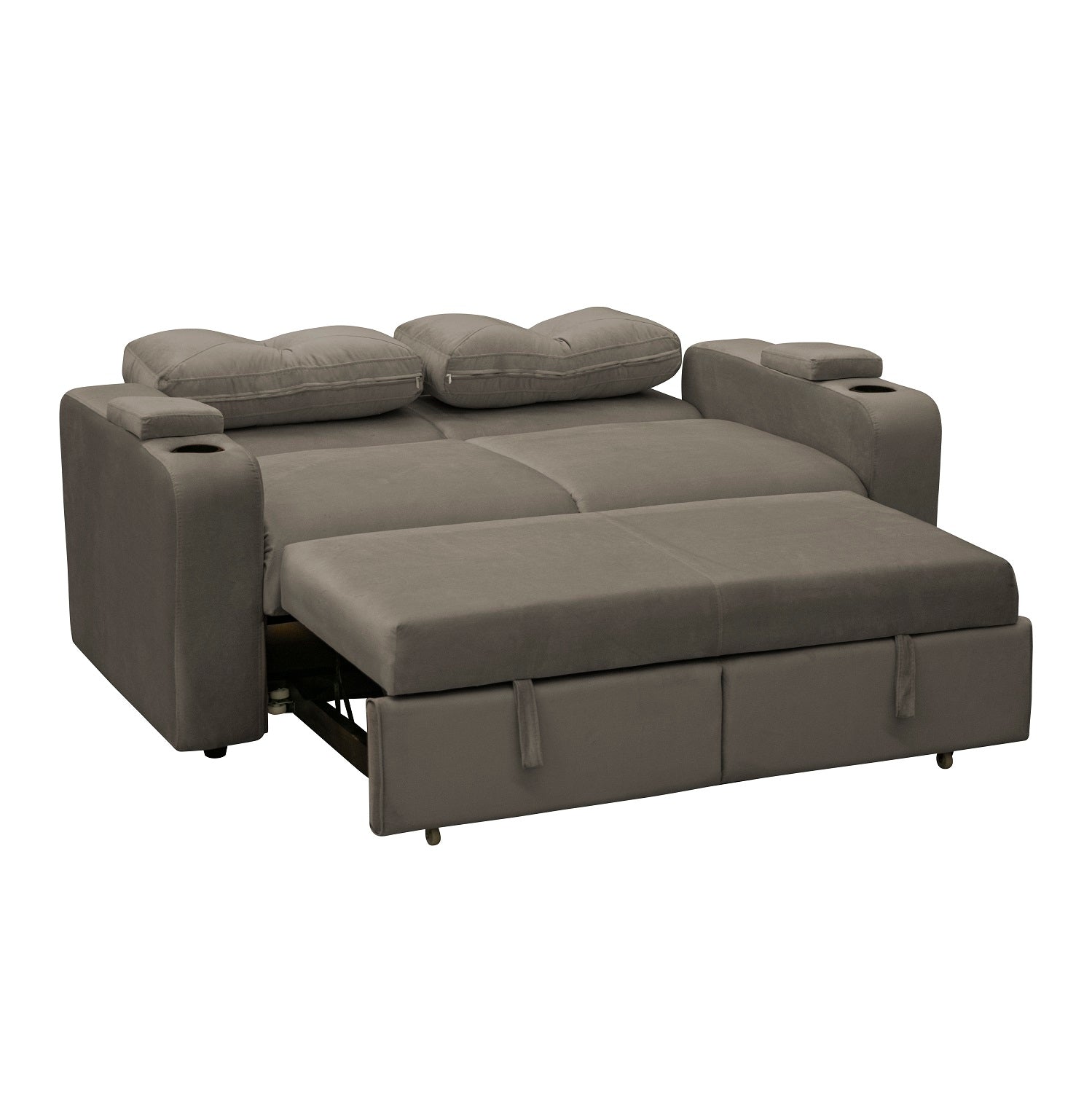 Sofá Cama Boston Velvet London Taupe