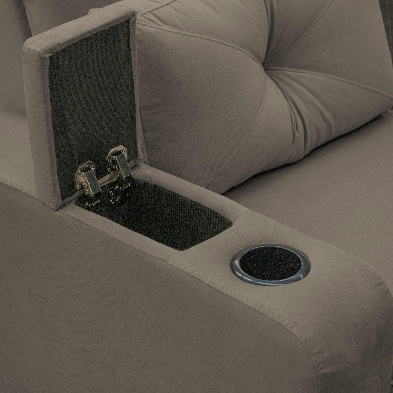Sofá Cama Boston Velvet London Taupe