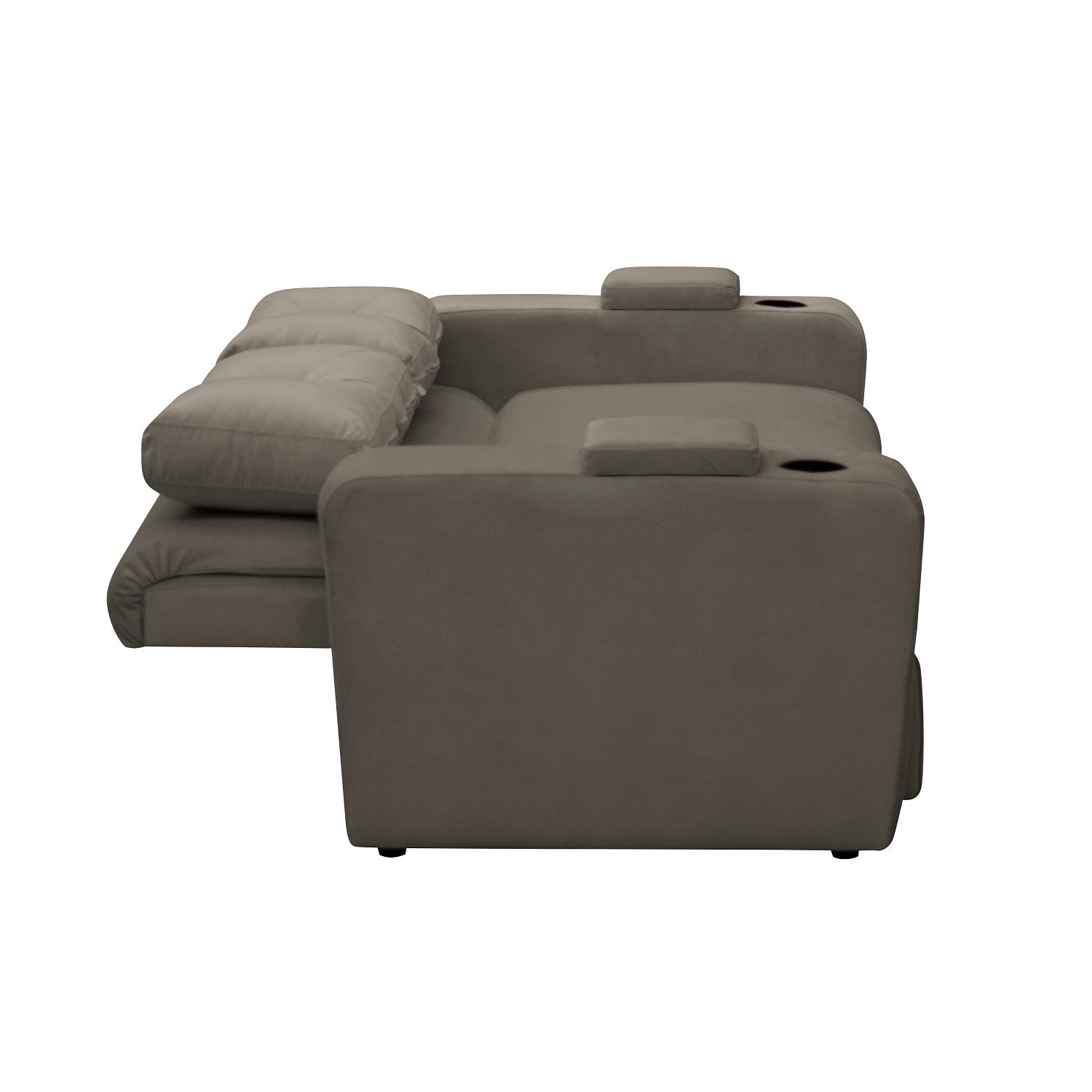 Sofá Cama Boston Velvet London Taupe