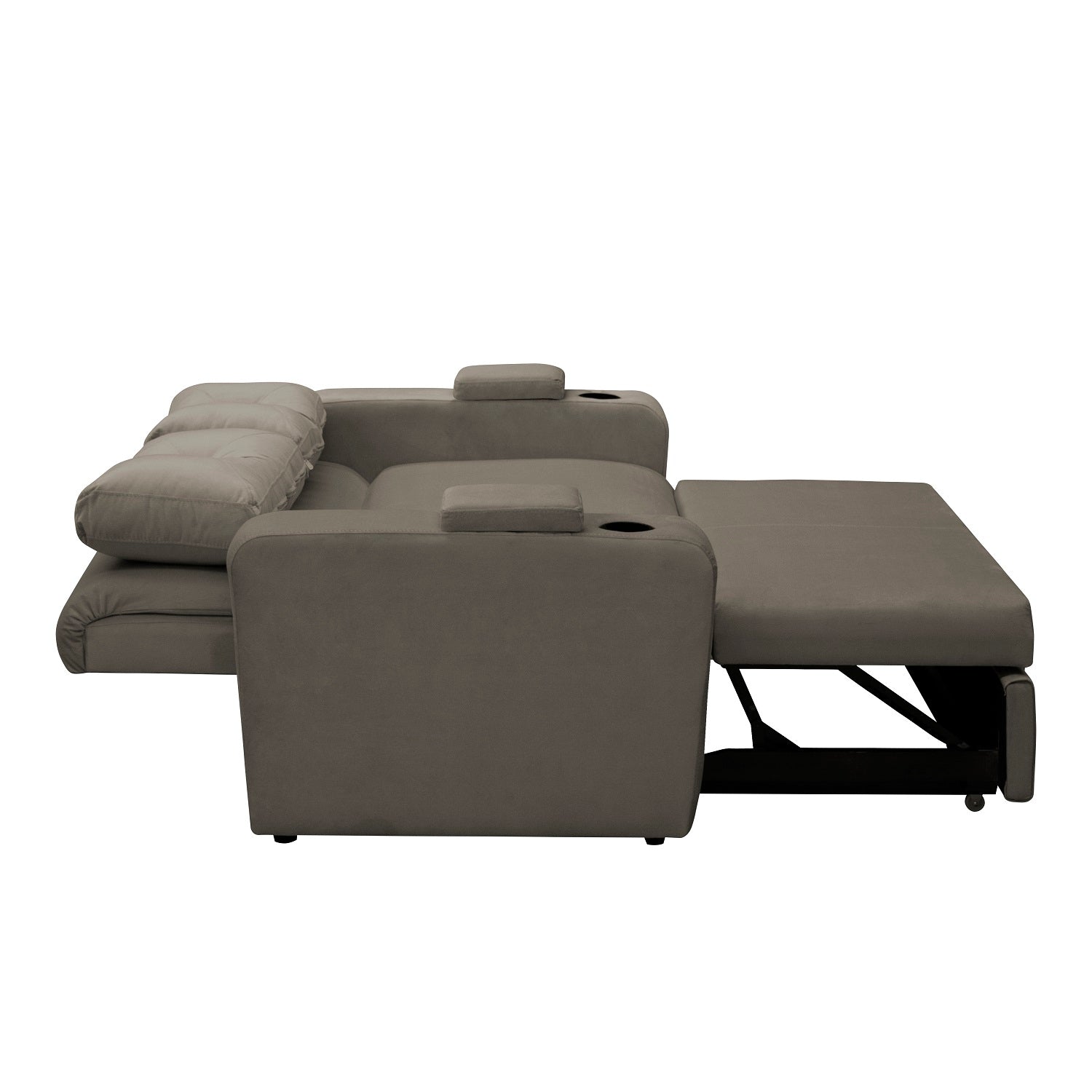Sofá Cama Boston Velvet London Taupe