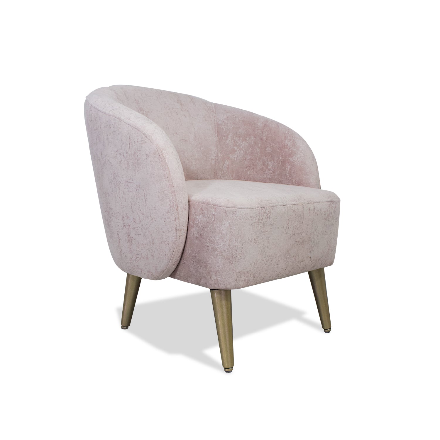 Butaca Colin Velvet Prisma Rosa, Champaña