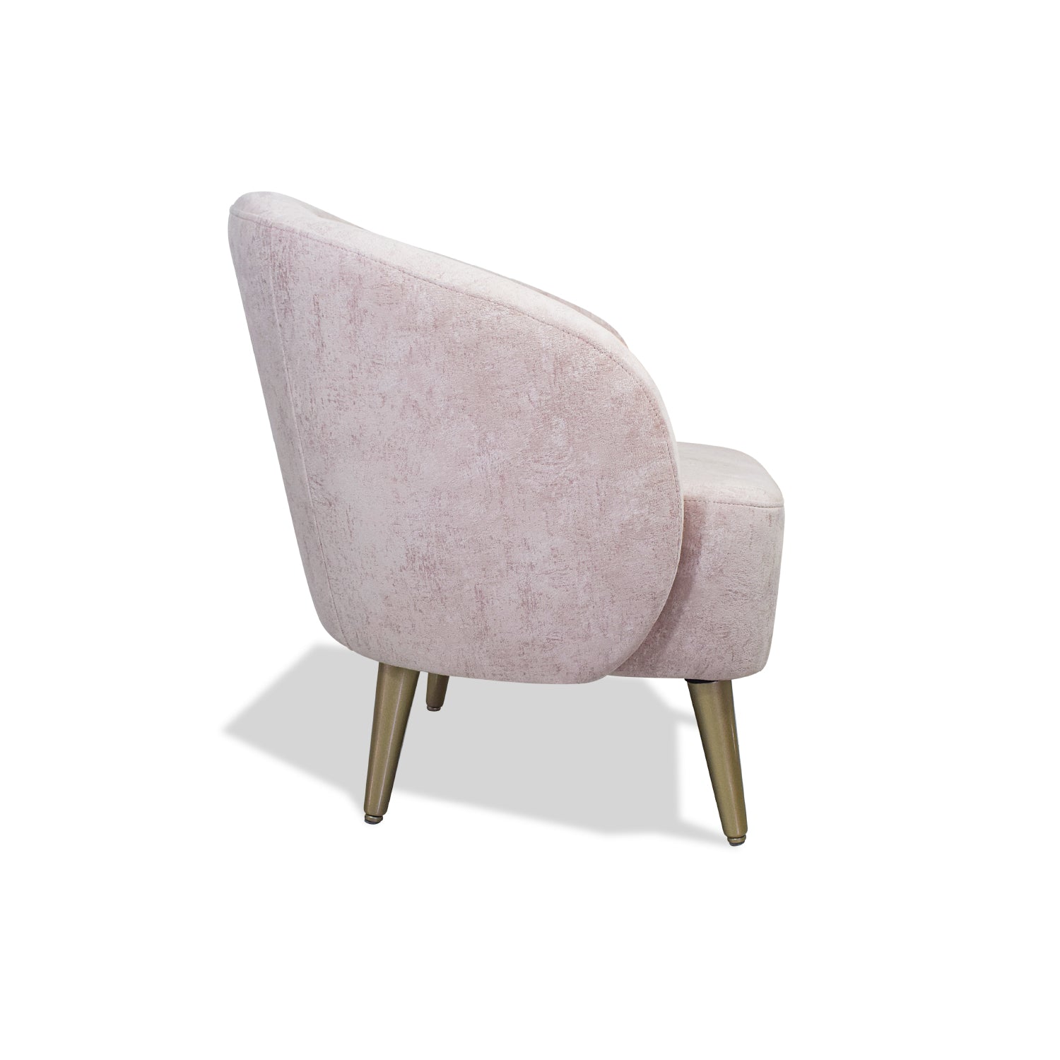 Butaca Colin Velvet Prisma Rosa, Champaña