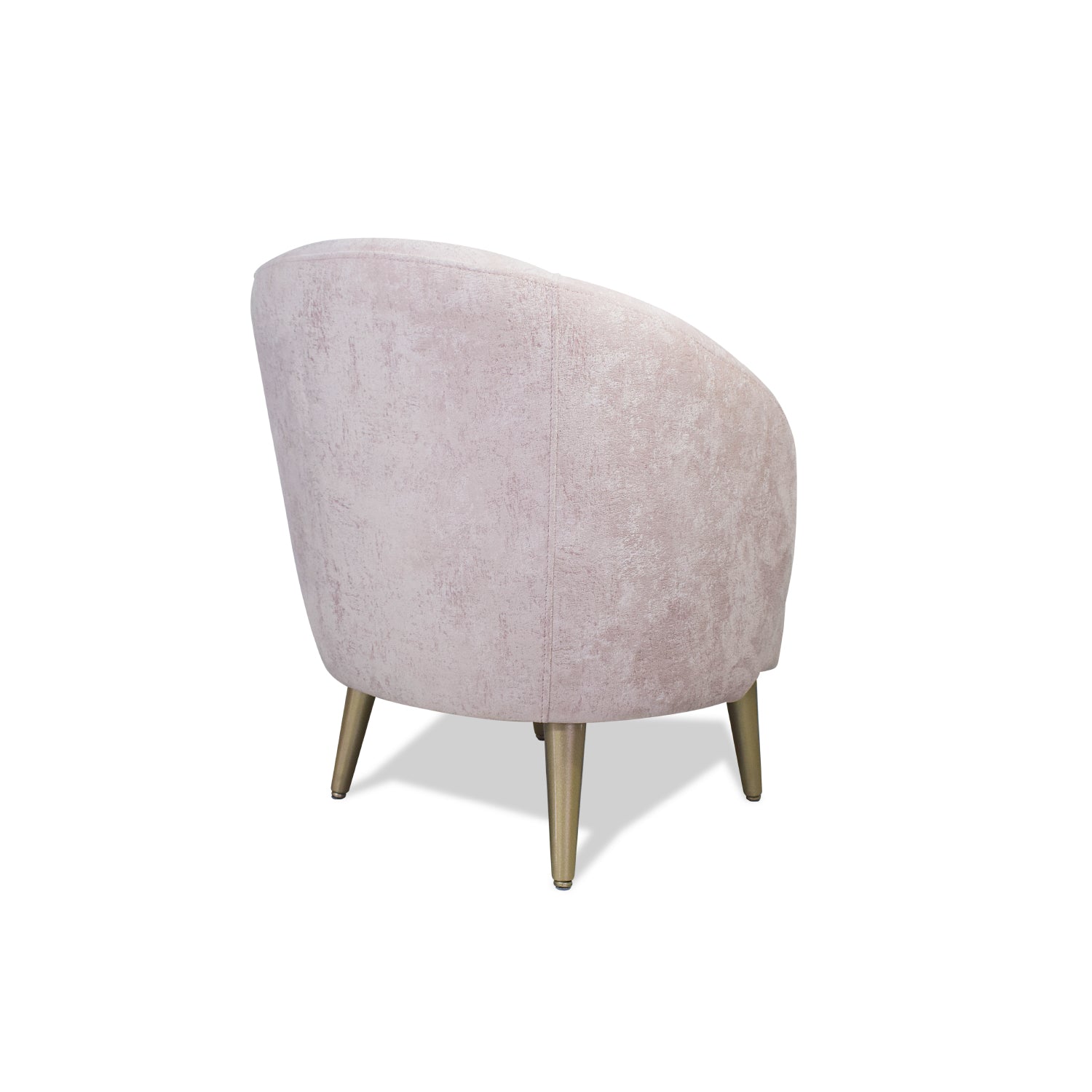 Butaca Colin Velvet Prisma Rosa, Champaña