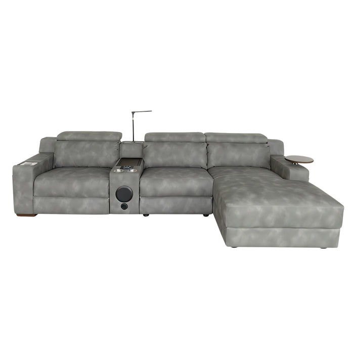 Sala Rinconera Novoa Lino Gris Oscuro