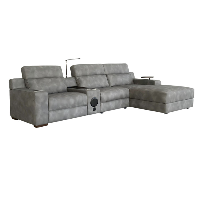 Sala Rinconera Novoa Lino Gris Oscuro