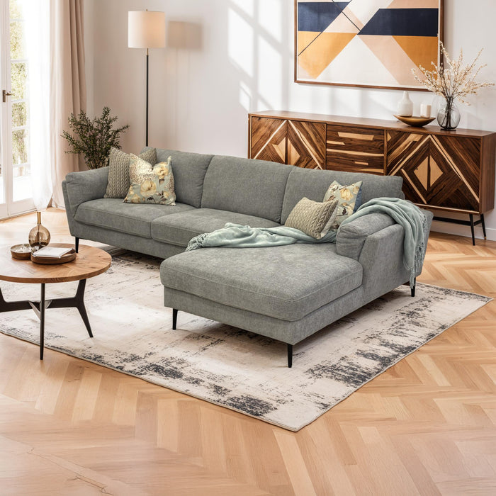 Sala Rinconera Cintek Lino Gris Claro