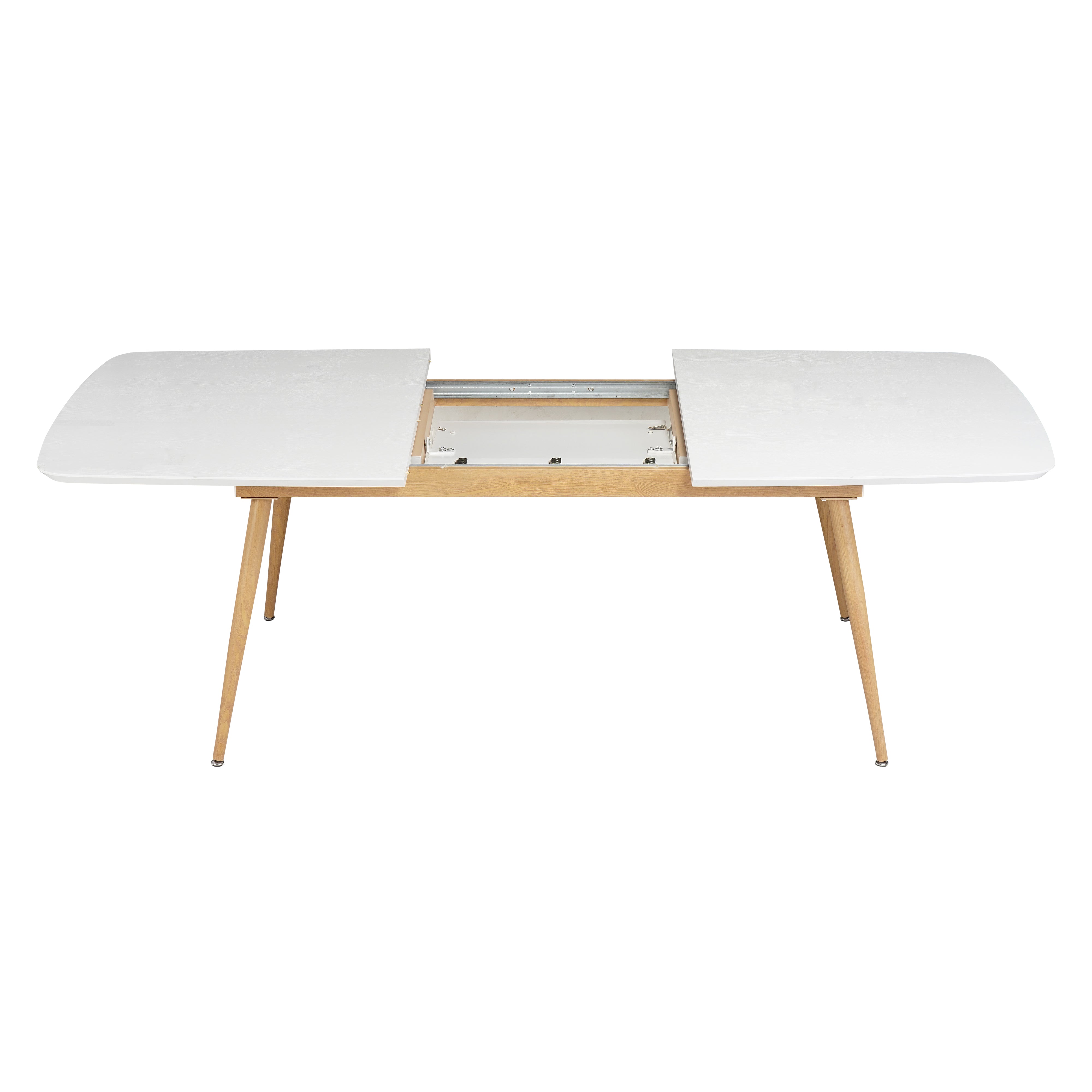 Mesa Comedor 6 Puestos Utah Blanca Extensible