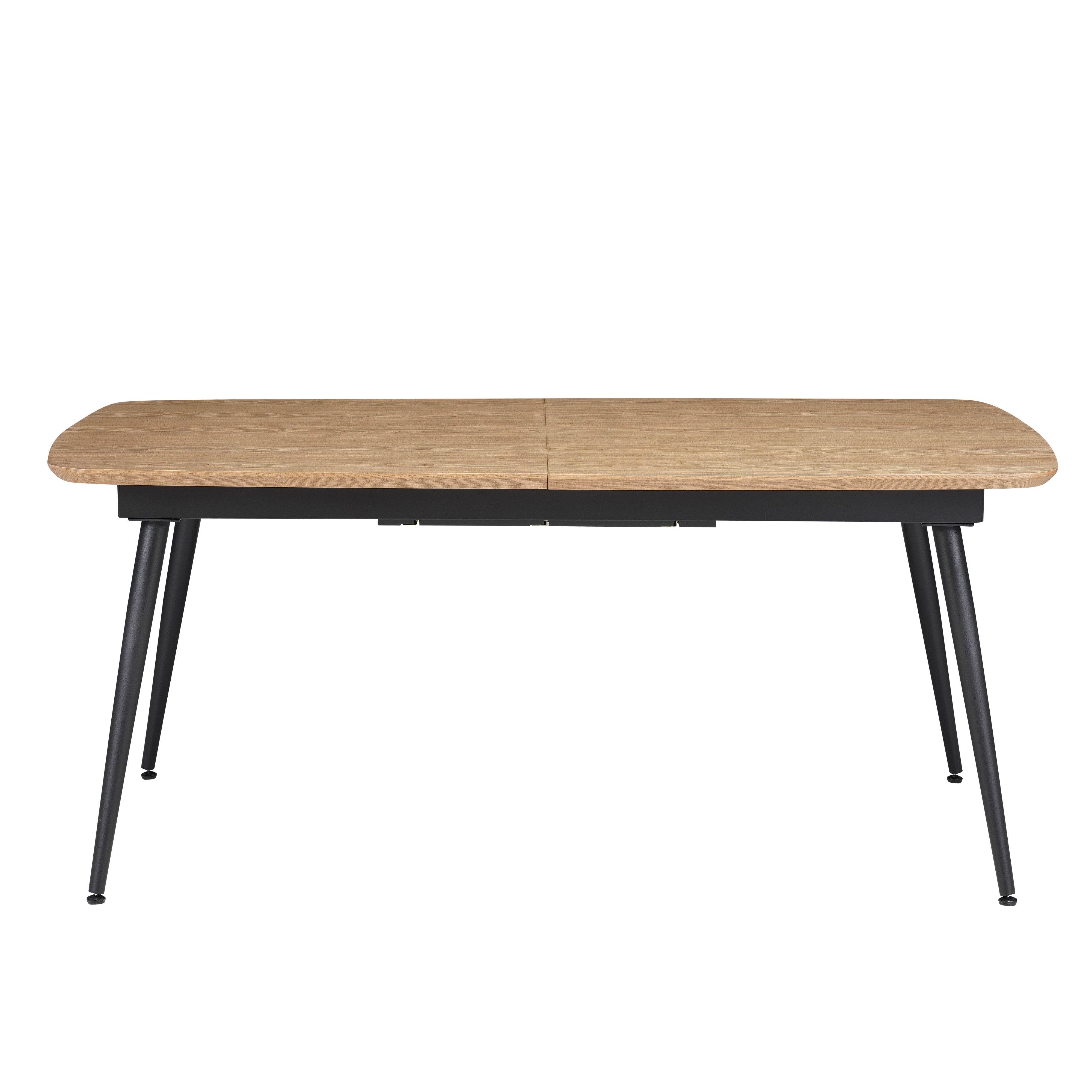 Mesa Comedor 6 Puestos Utah Negra Extensible