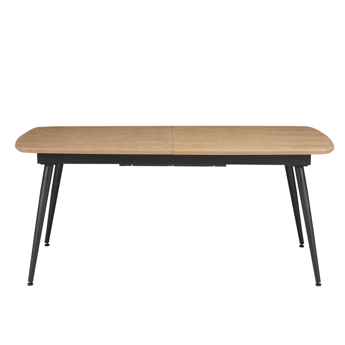 Mesa Comedor 6 Puestos Utah Negra Extensible