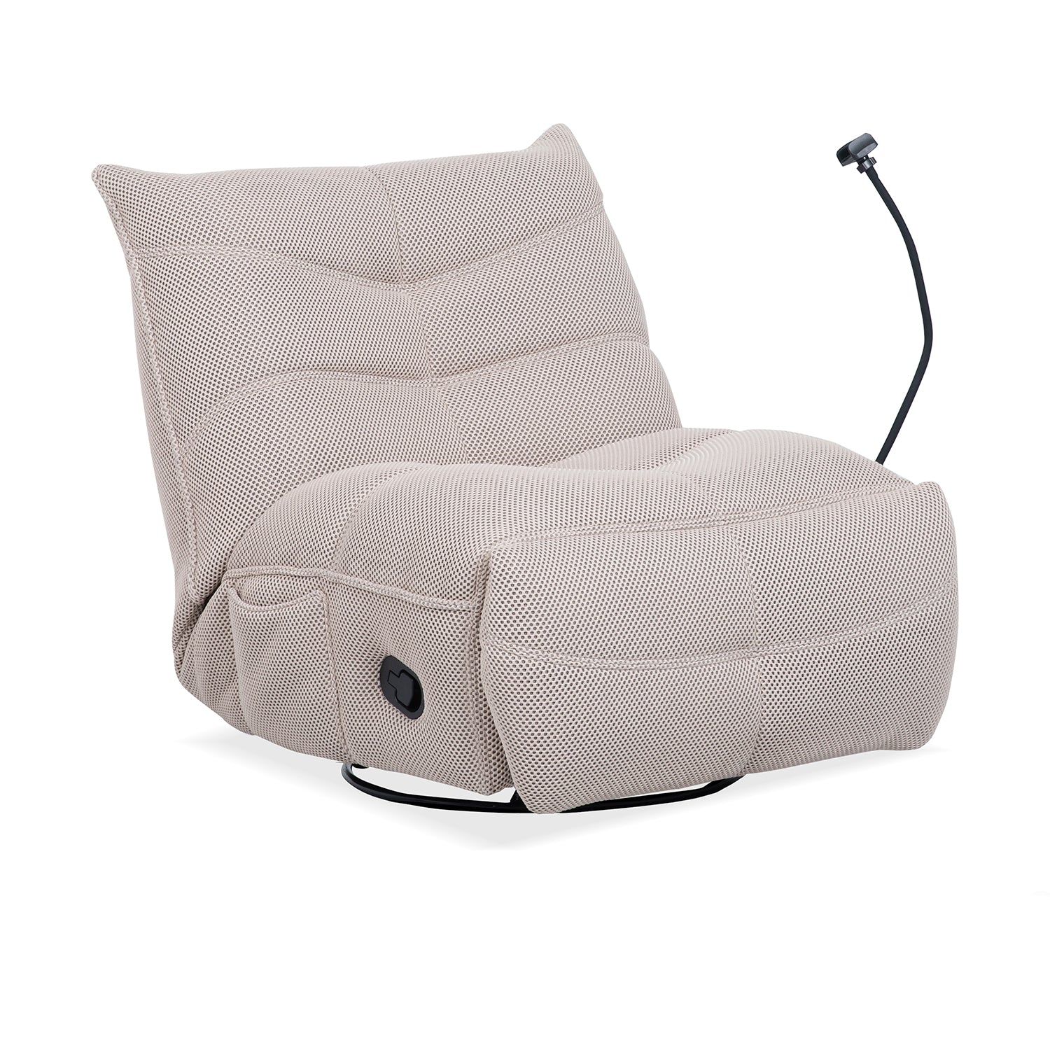 Silla Reclinable Aston Gris Claro Manual