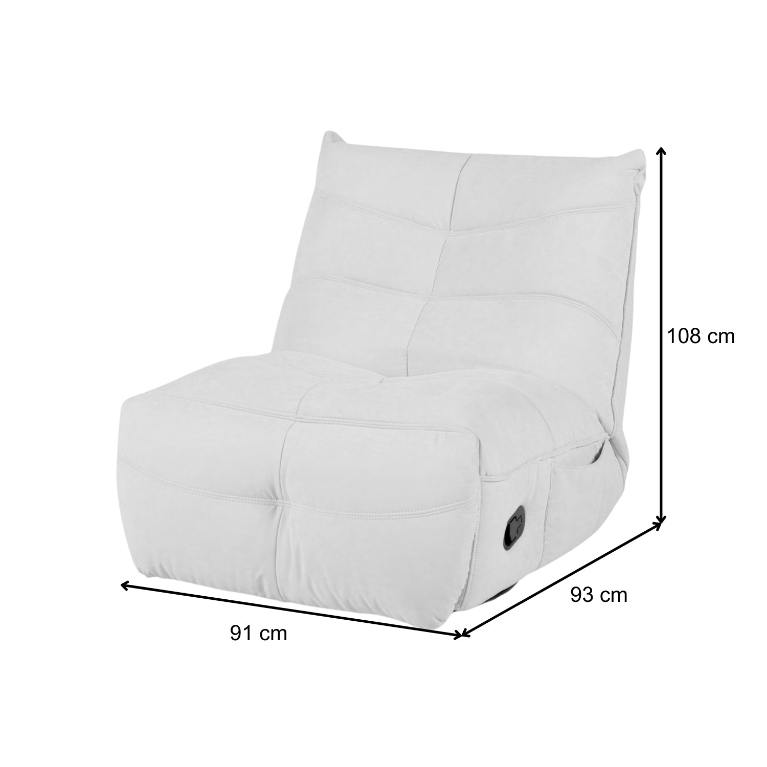 Silla Reclinable Giratoria Mecedora Aston Beige Manual