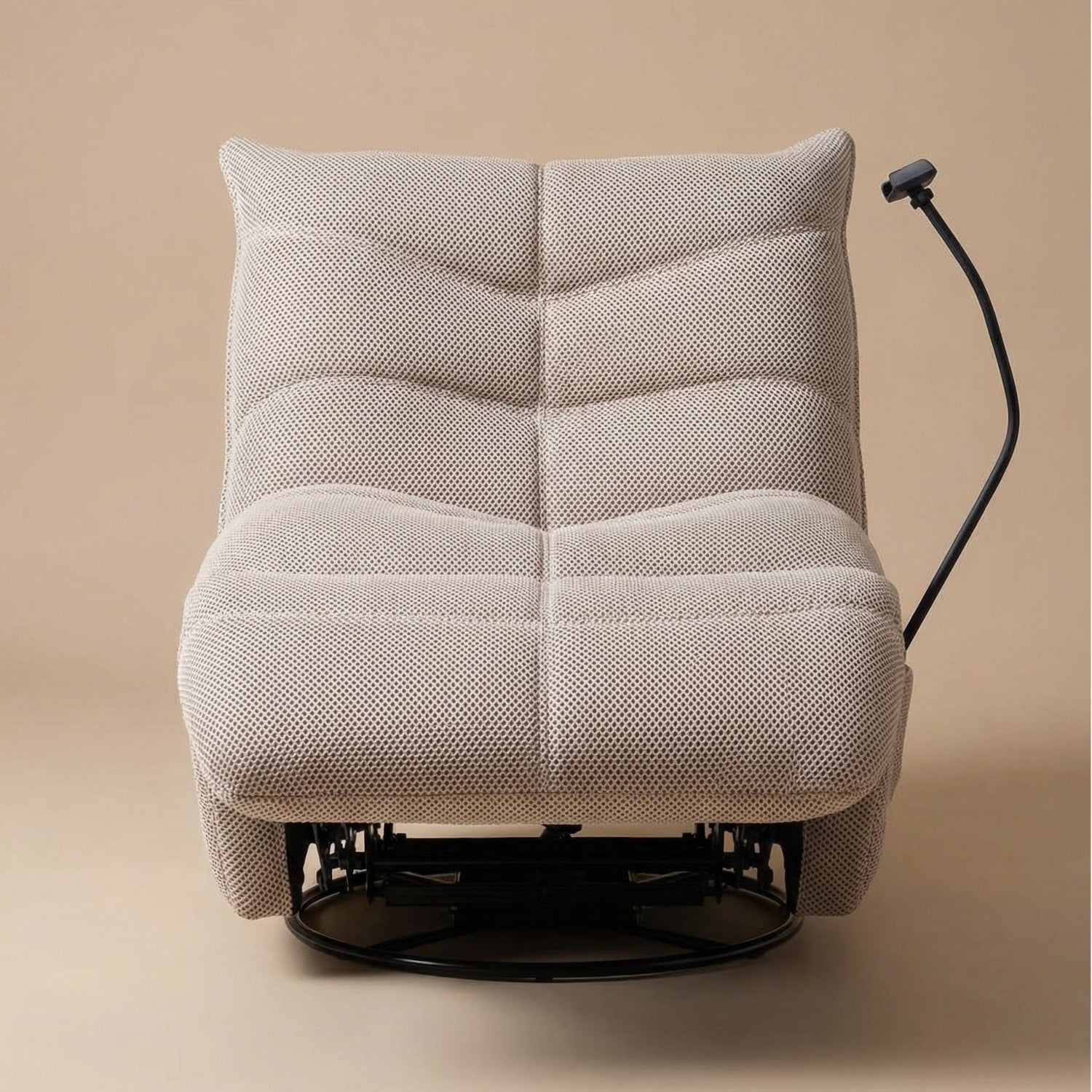 Silla Reclinable Giratoria Mecedora Aston Beige Manual