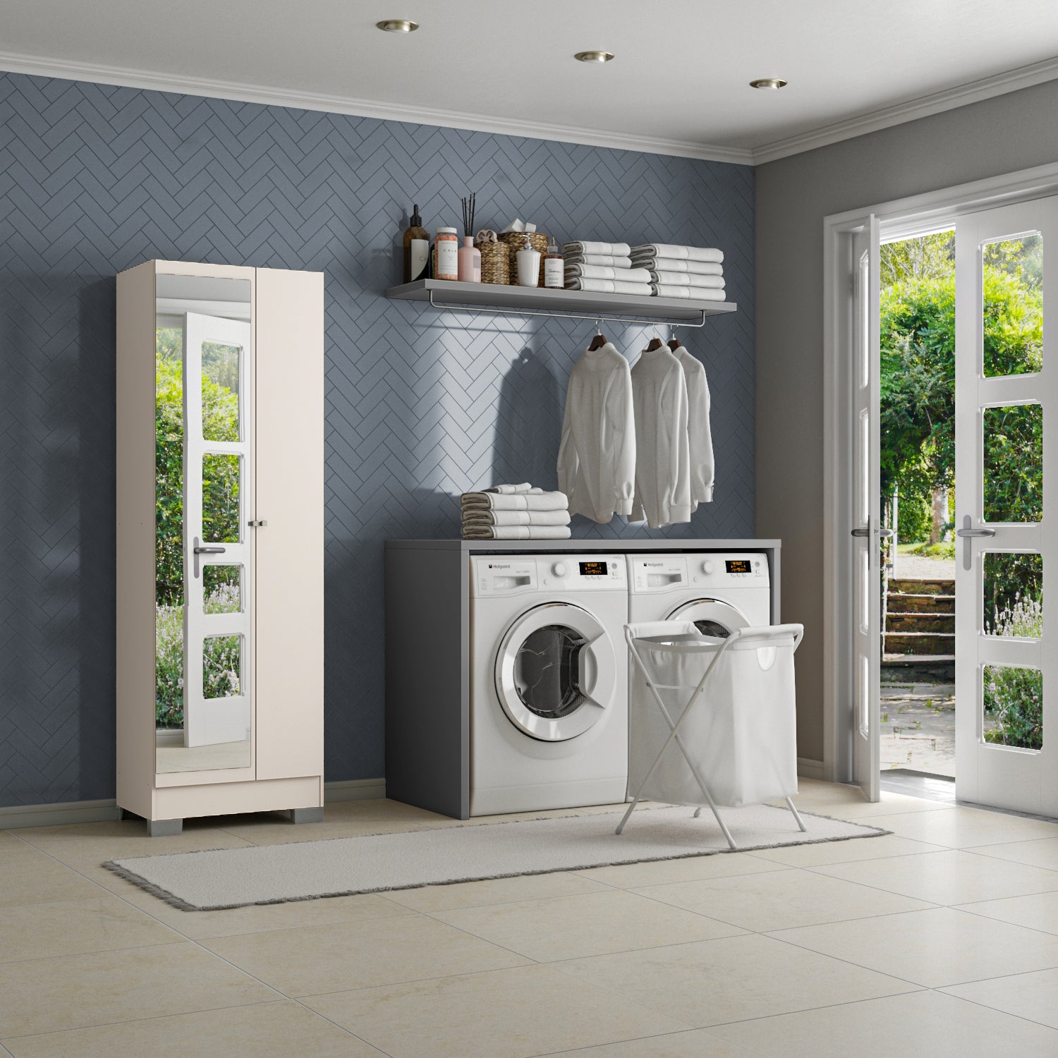 Mueble Almacén Aron Off White
