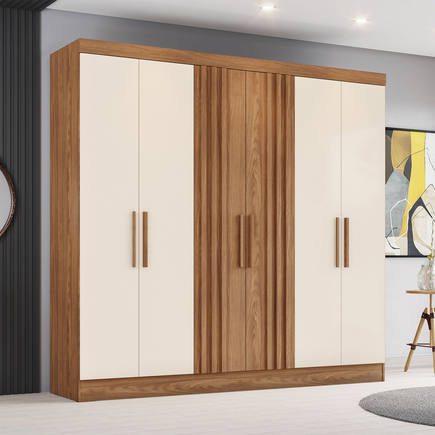 Ropero Otto  Natural, Off White
