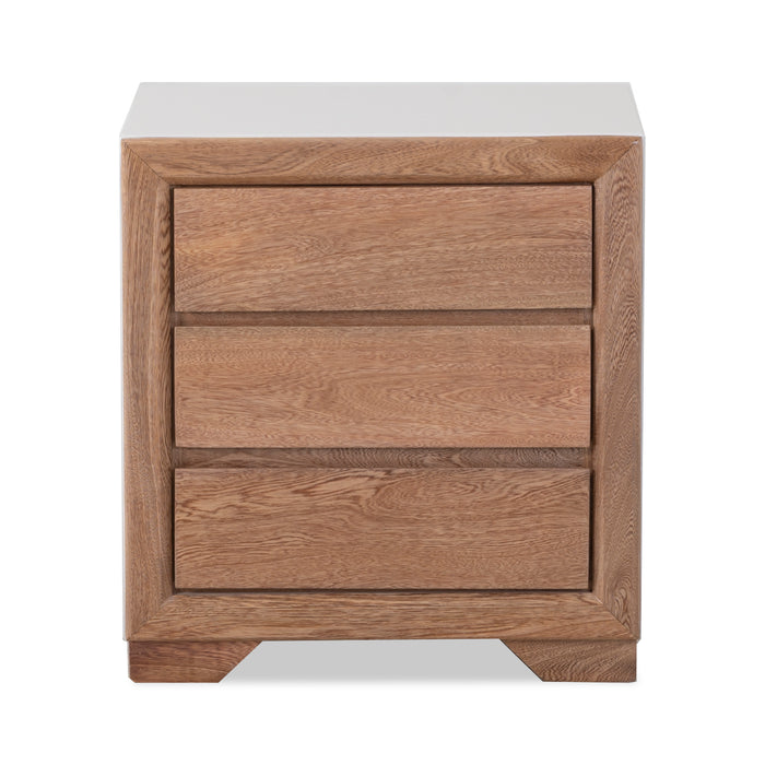 Mesa de Noche Marriot Natural, Off White