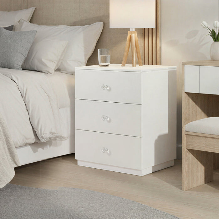 Mesa de Noche Tiana Blanco Perla